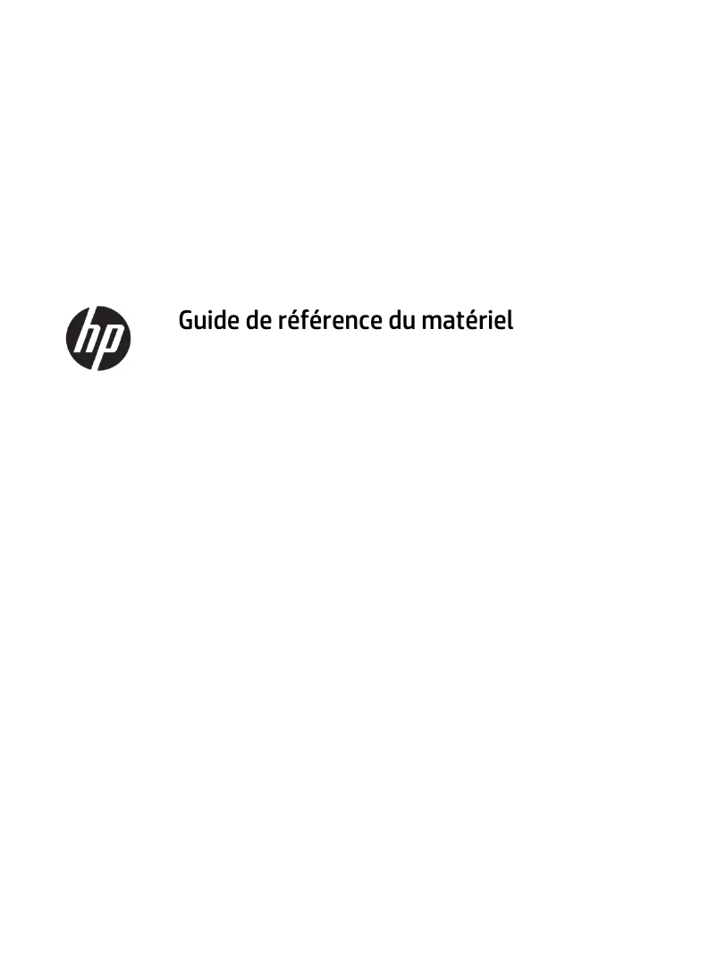 Página 1 del manual Manual de usuario HP ProDesk 600 G4