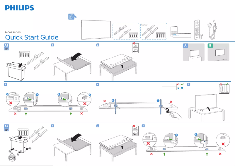 First page image of the manual for 65PUN6754