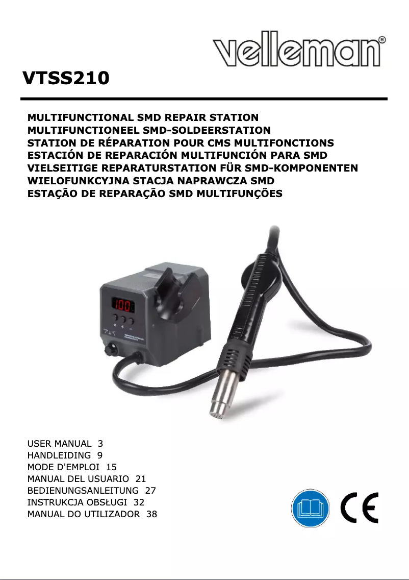 Image de la première page du manuel de l'appareil VTSS210