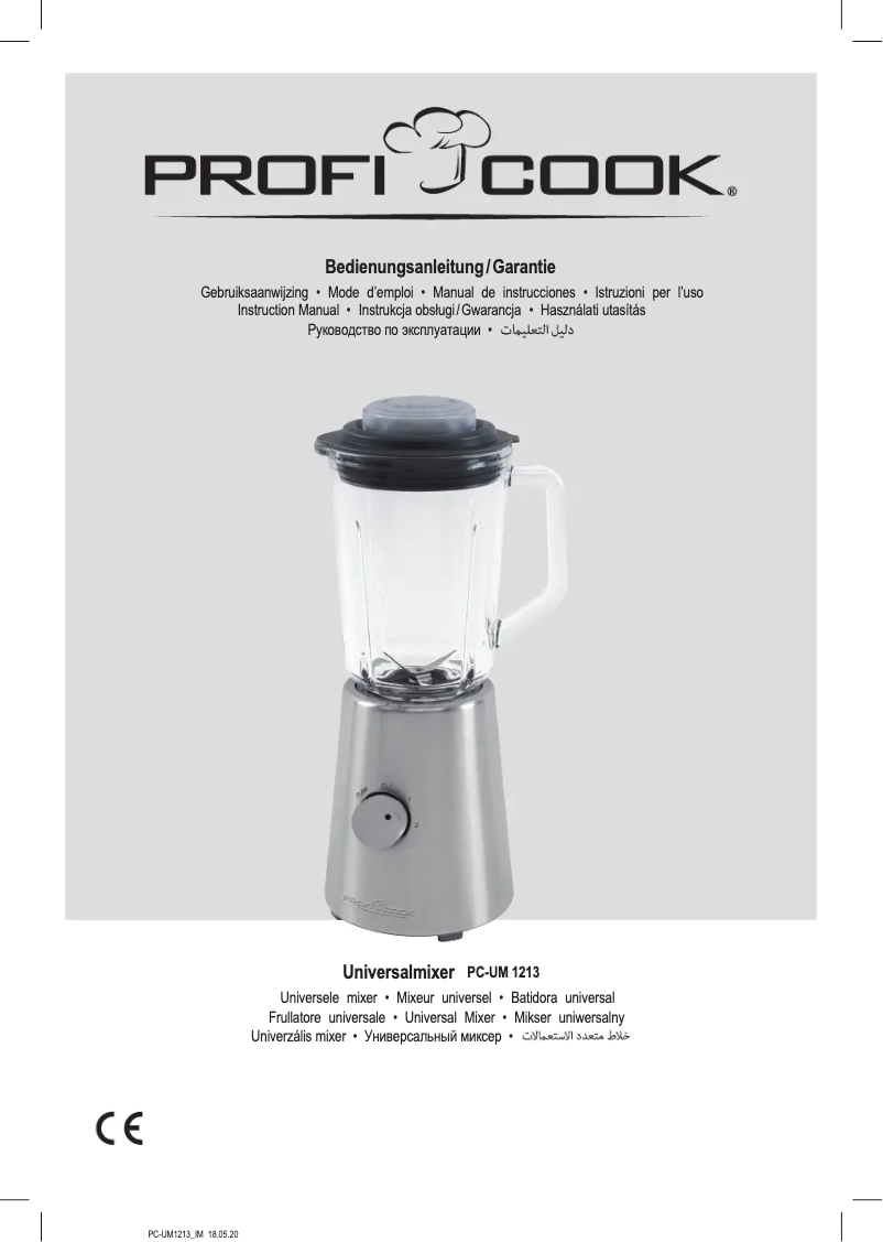 Página 1 del manual Manual de usuario ProfiCook PC-UM 1213