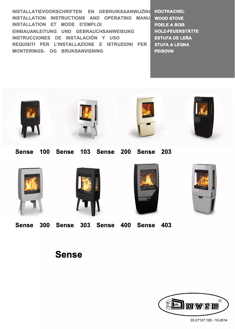 Page n°1 - Manuel utilisateur Dovre Sense 403