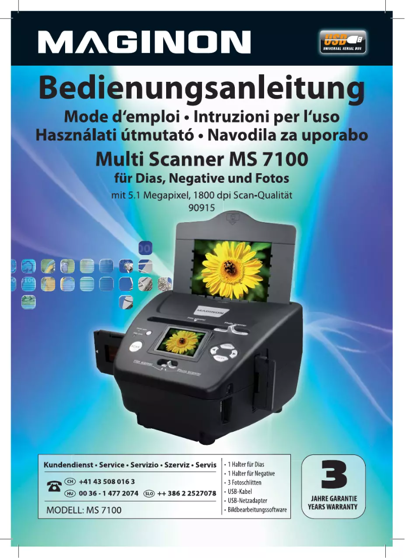 Page 1 de la notice Manuel utilisateur Maginon MS 7100