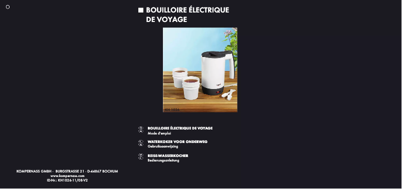 Page 1 de la notice Manuel utilisateur Bifinett KH 1026