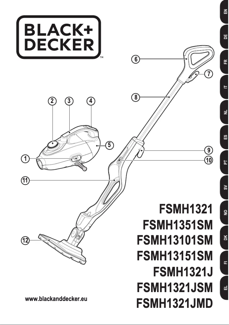 Page n°1 - Manuel utilisateur Black & Decker FSMH1321J
