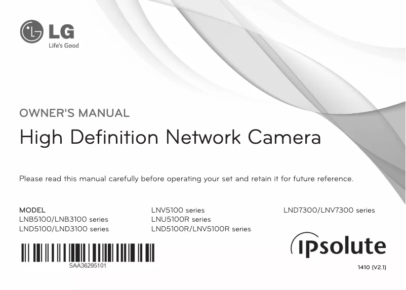 Page n°1 - Manuel utilisateur LG LND5100