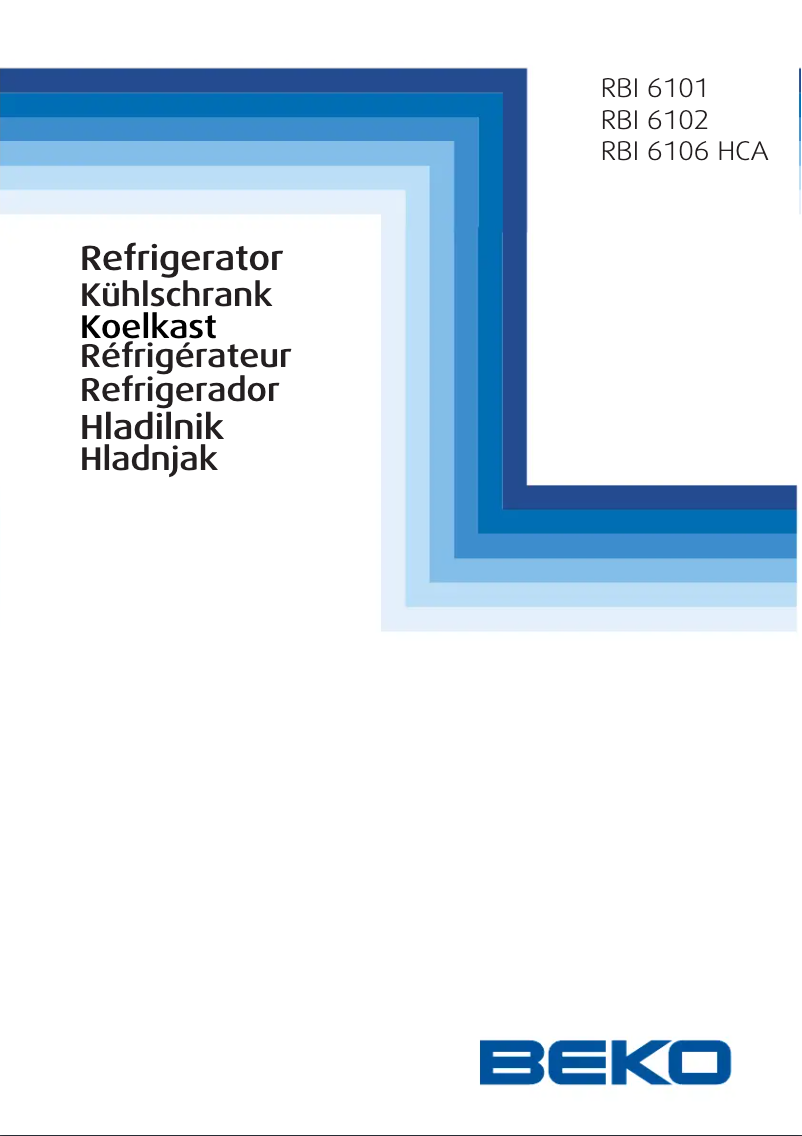 Page n°1 - Manuel utilisateur Beko RBI 6101