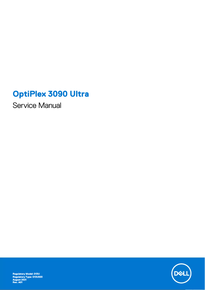 Page n°1 - Manuel utilisateur Dell OptiPlex 3090 Ultra