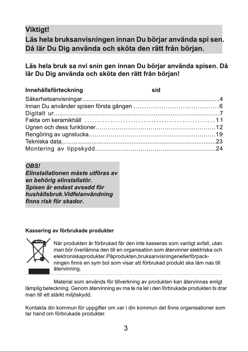 Page 1 de la notice Manuel utilisateur Cylinda S 5264 KVE