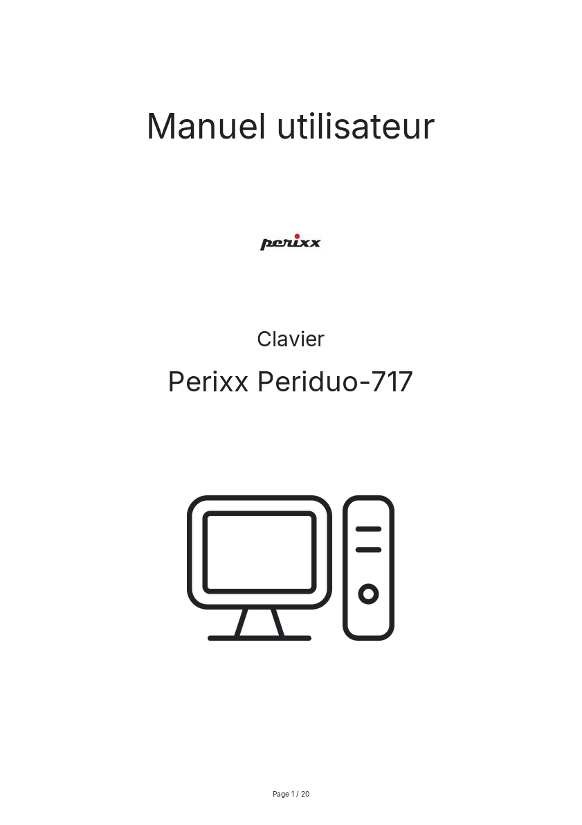 Image de la première page du manuel de l'appareil Periduo-717