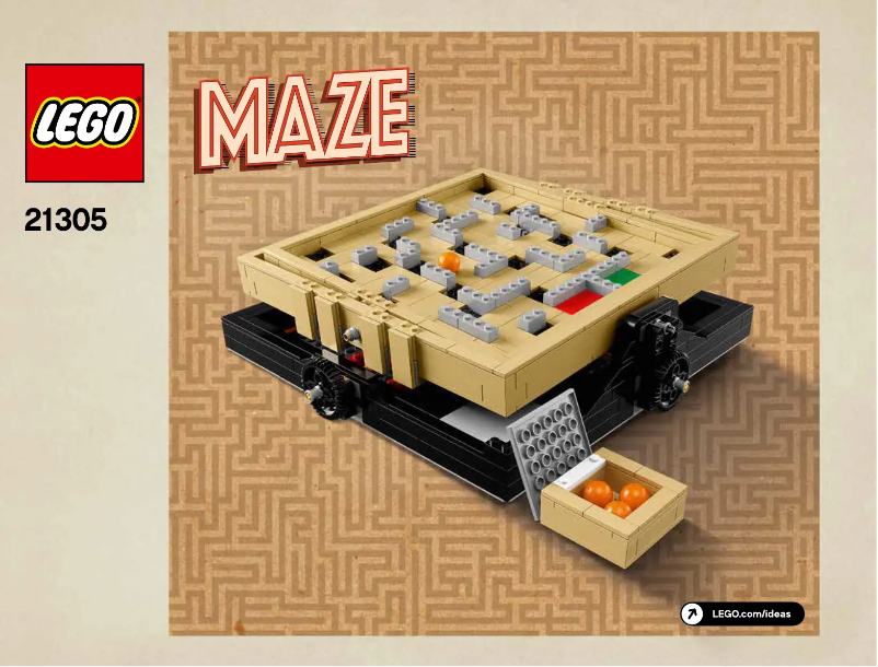 Page 1 de la notice Manuel utilisateur Lego Maze 21305