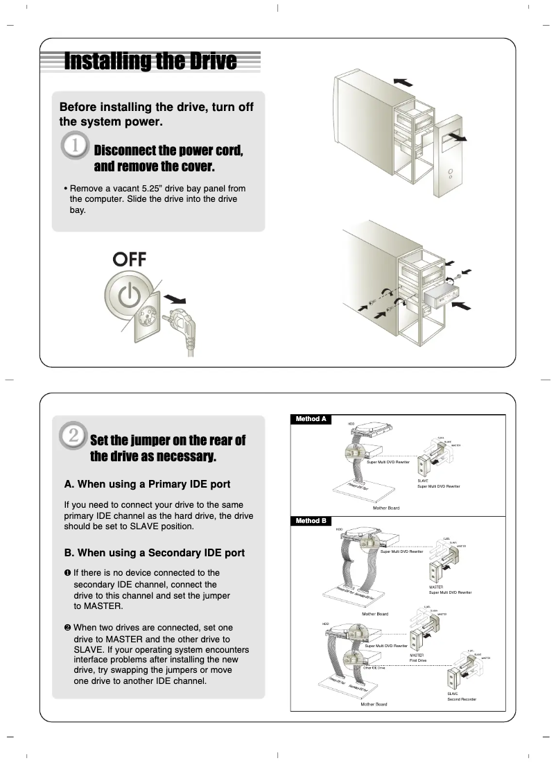 Page 1 de la notice Manuel utilisateur LG GSA-H44L