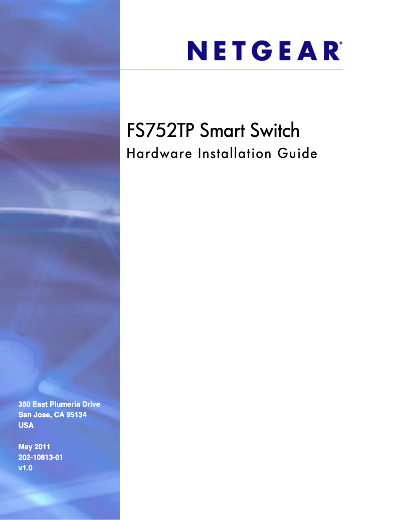 Page n°1 - Guide d'installation Netgear ProSafe FS752TP
