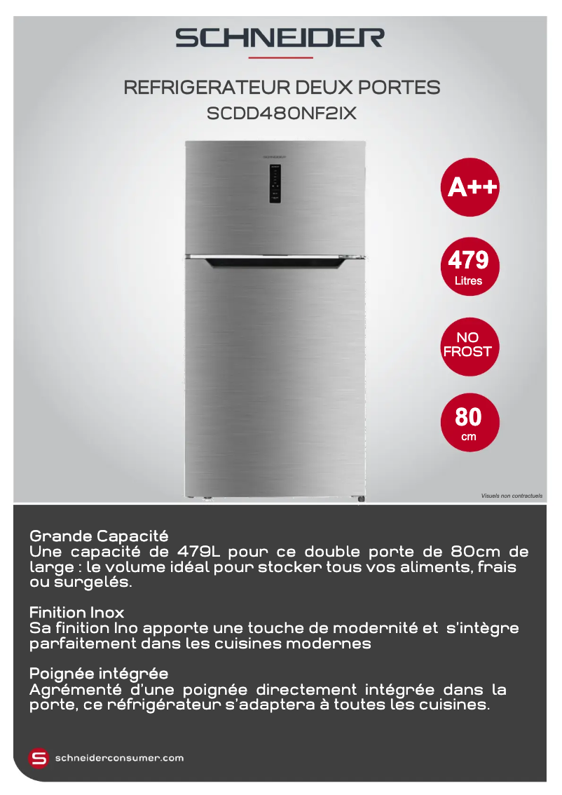 Image de la première page du manuel de l'appareil SCDD480NF2IX