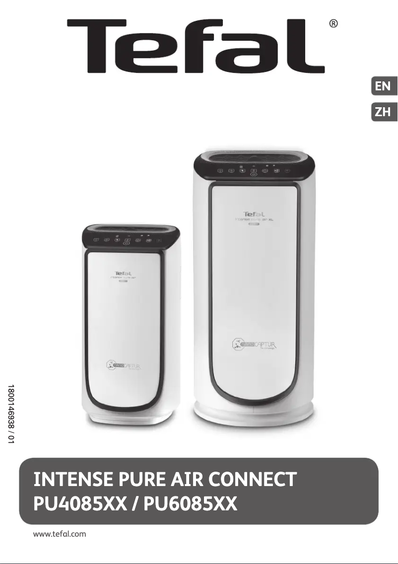 Image de la première page du manuel de l'appareil Intense Pure Air Connect PU6085