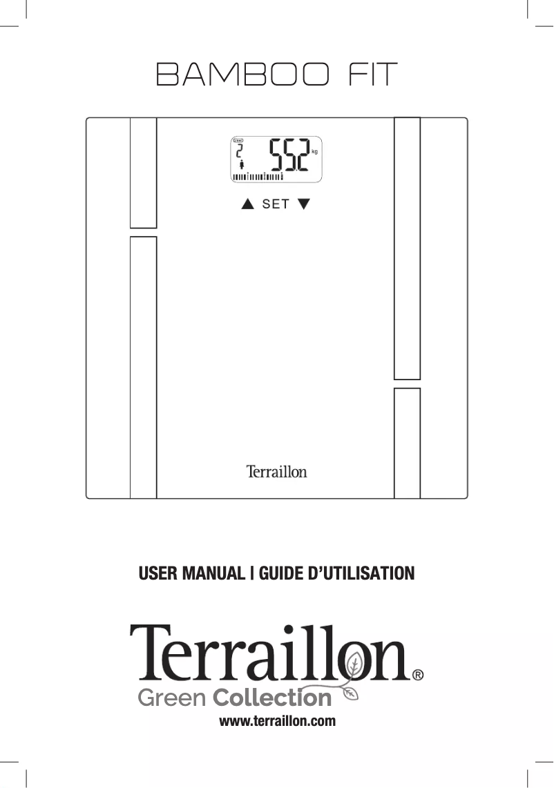 Page 1 de la notice Manuel utilisateur Terraillon Bamboo Fit