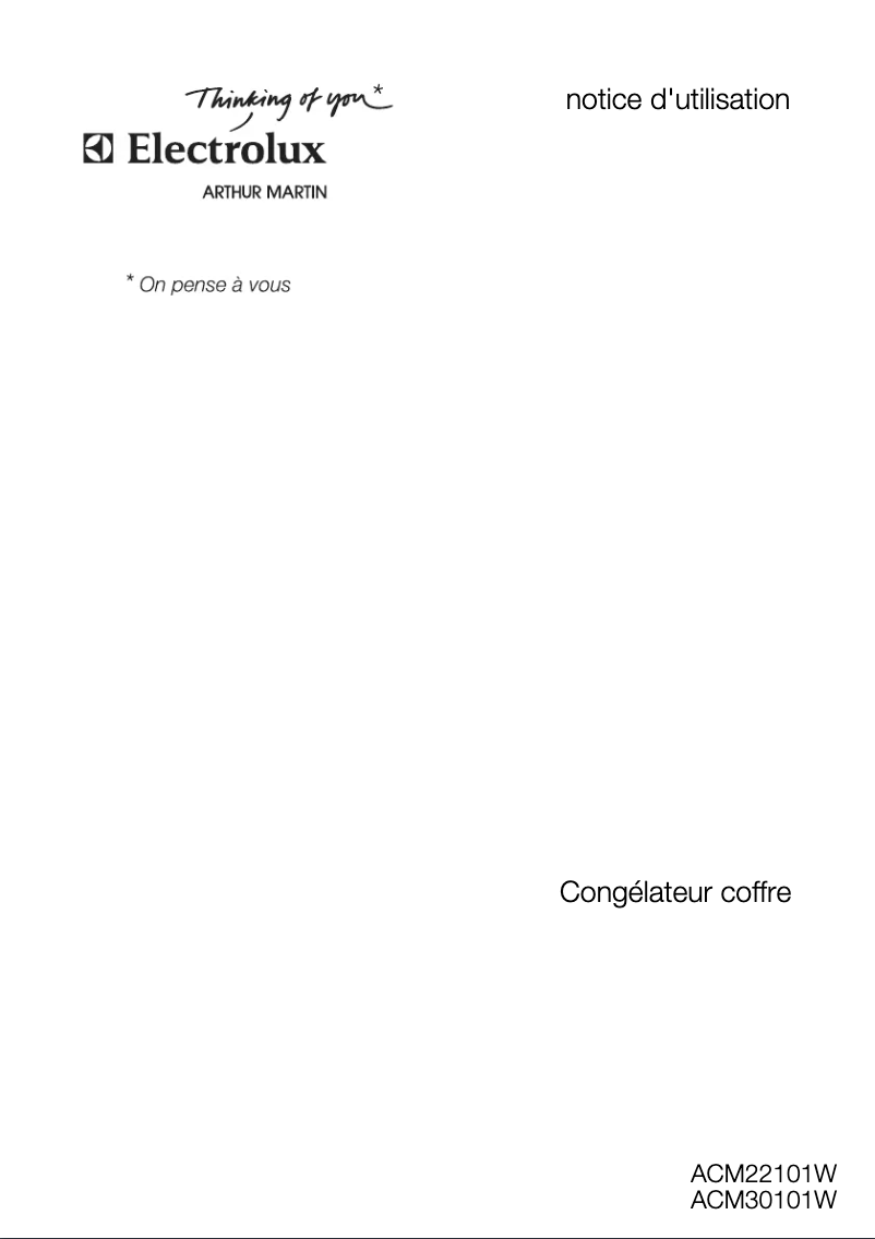 Página 1 del manual Manual de usuario Arthur Martin-Electrolux ACM 22101 W