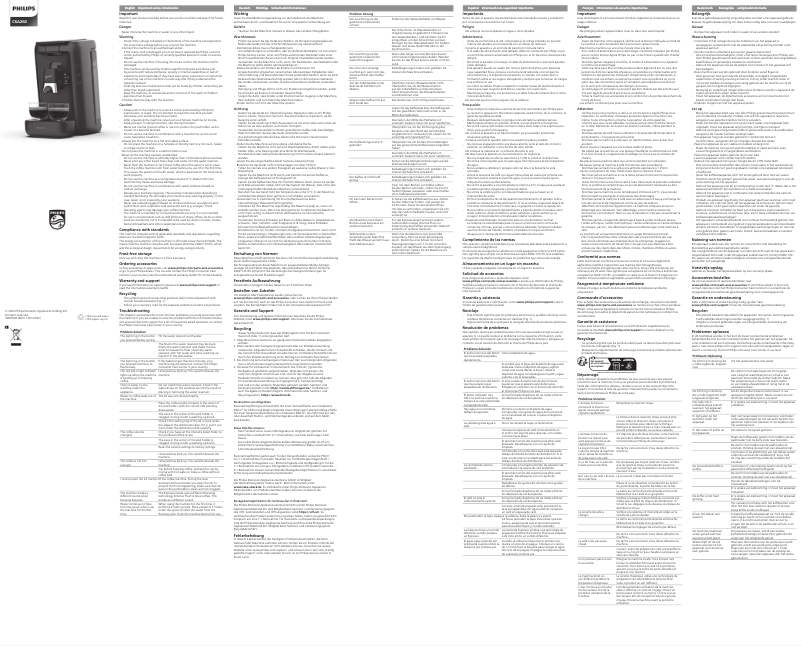 Image de la première page du manuel de l'appareil Senseo Maestro CSA260