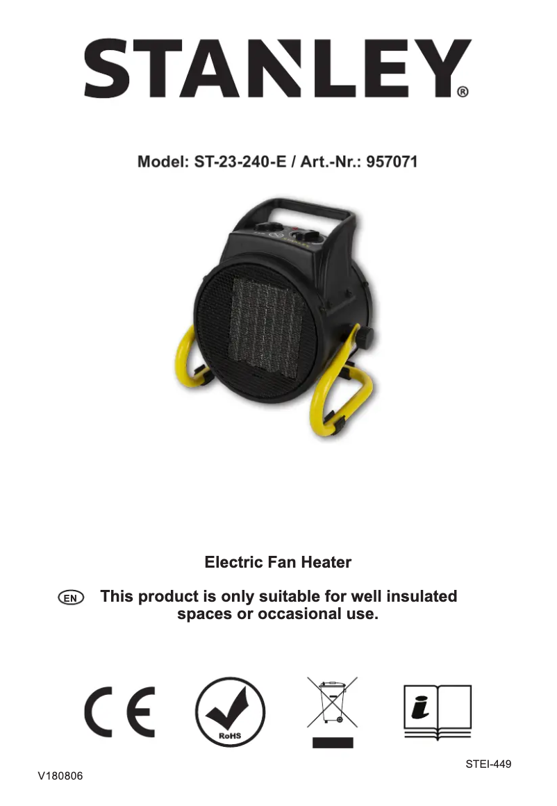Página 1 del manual Manual de usuario Stanley ST-23-240-E