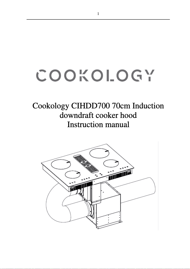 Page 1 de la notice Manuel utilisateur Cookology CIHDD700