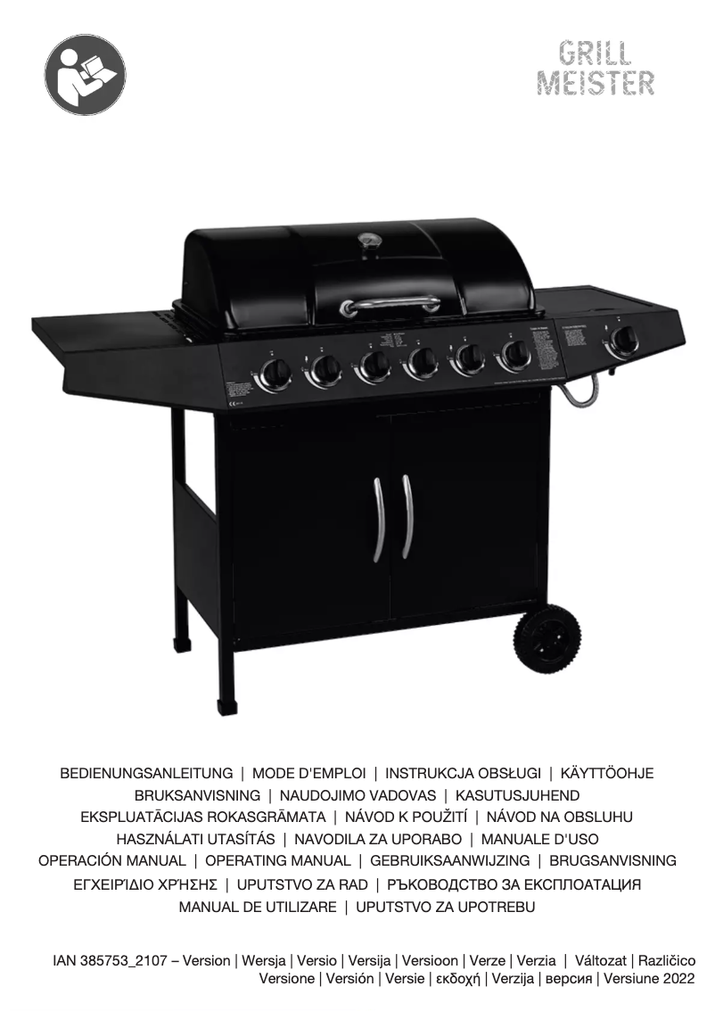 Page n°1 - Manuel utilisateur Grillmeister IAN 385753