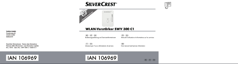 Page n°1 - Manuel utilisateur SilverCrest SWV 300 C1