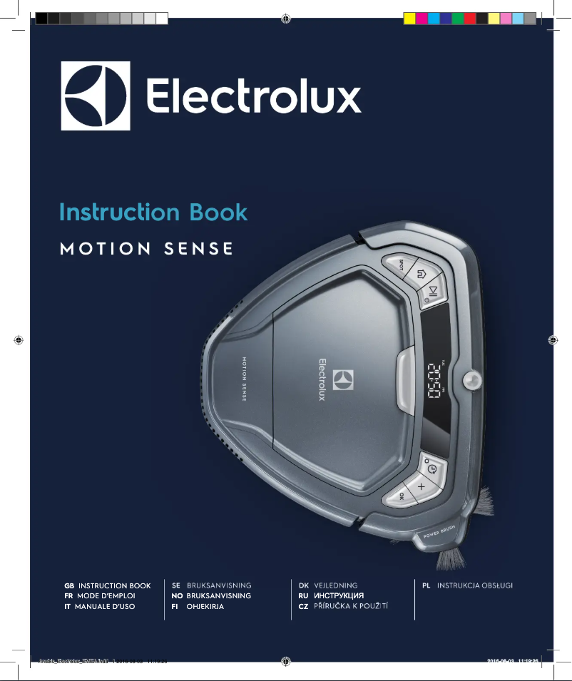 Page n°1 - Manuel utilisateur Electrolux MotionSense ERV5210TG