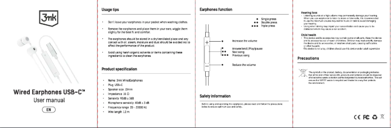 Página 1 del manual Manual de usuario 3MK Wired USB-C