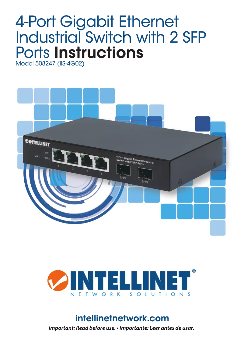 Page 1 de la notice Manuel utilisateur Intellinet 508247