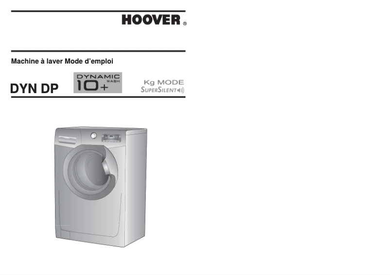 Página 1 del manual Manual de usuario Hoover DYN 10144DP-47