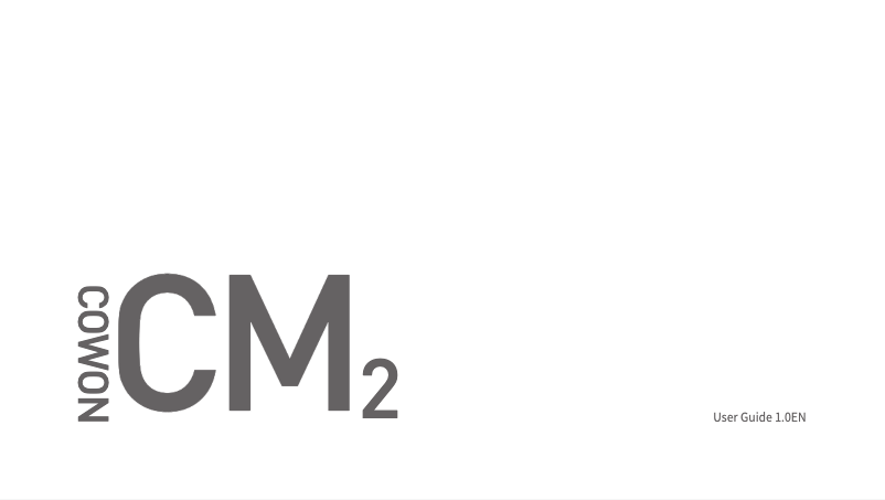 Image de la première page du manuel de l'appareil CM2