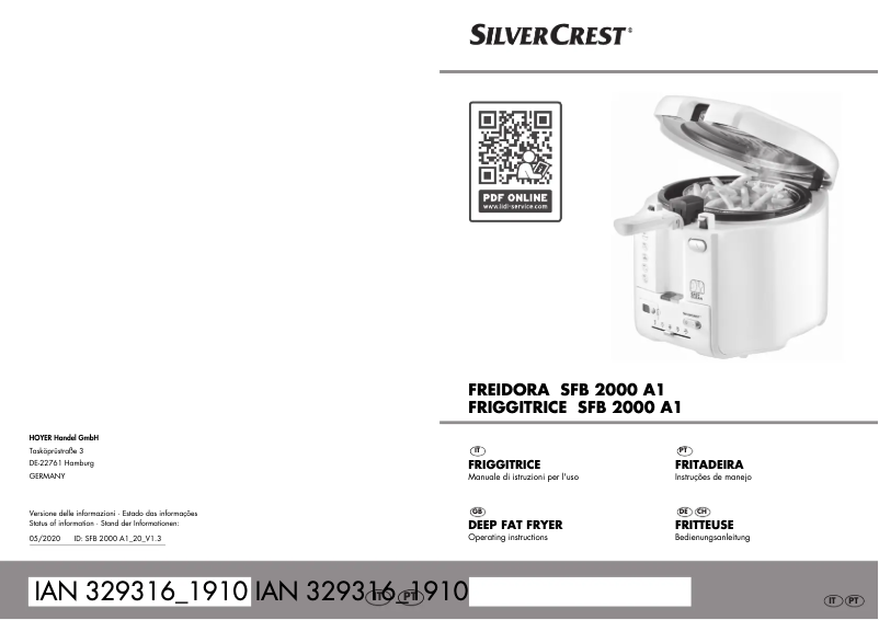 Image de la première page du manuel de l'appareil SFB 2000 A1