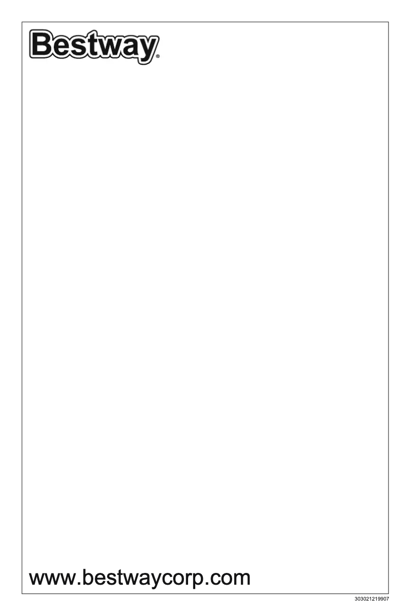Page n°1 - Manuel utilisateur Bestway 52345