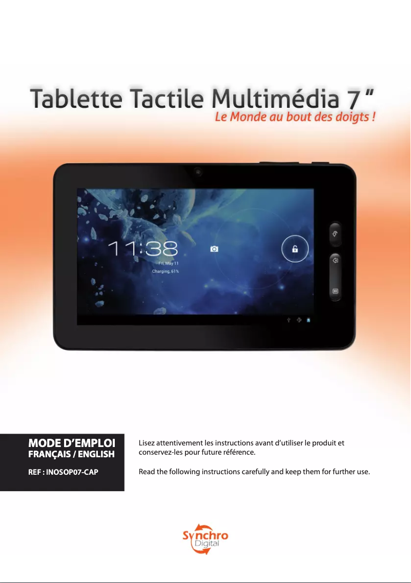 Image de la première page du manuel de l'appareil INOSOP07-CAP
