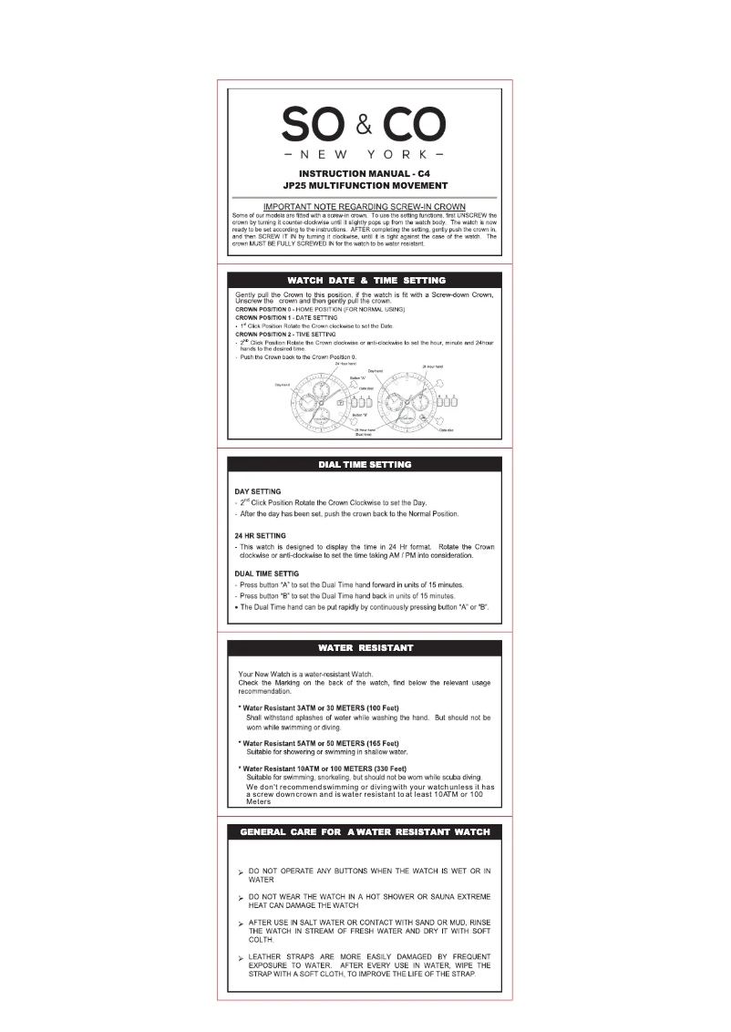 Página 1 del manual Manual de usuario So & Co Madison 5064