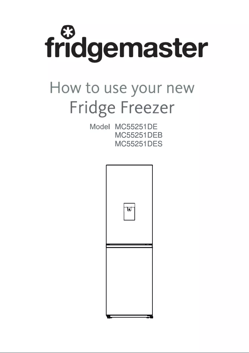 Page n°1 - Manuel utilisateur Fridgemaster MC55251DES