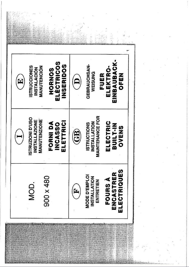 Image de la première page du manuel de l'appareil FO F319/1 X