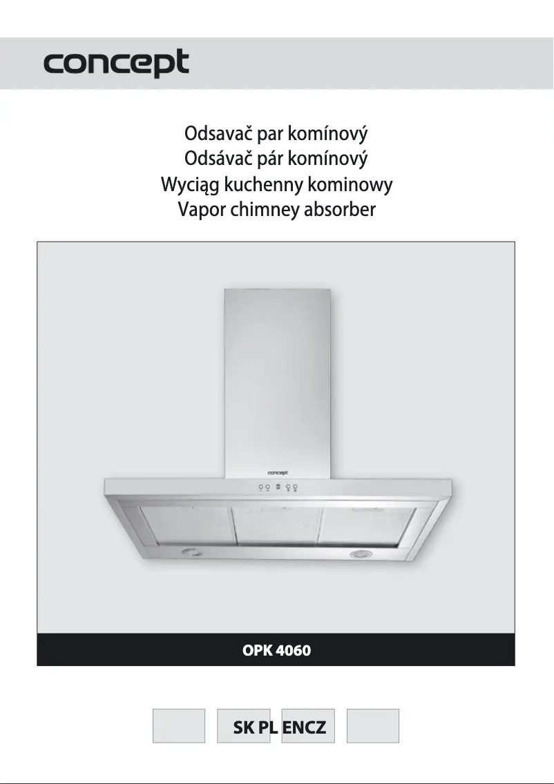 Page n°1 - Manuel utilisateur Concept OPK-4060