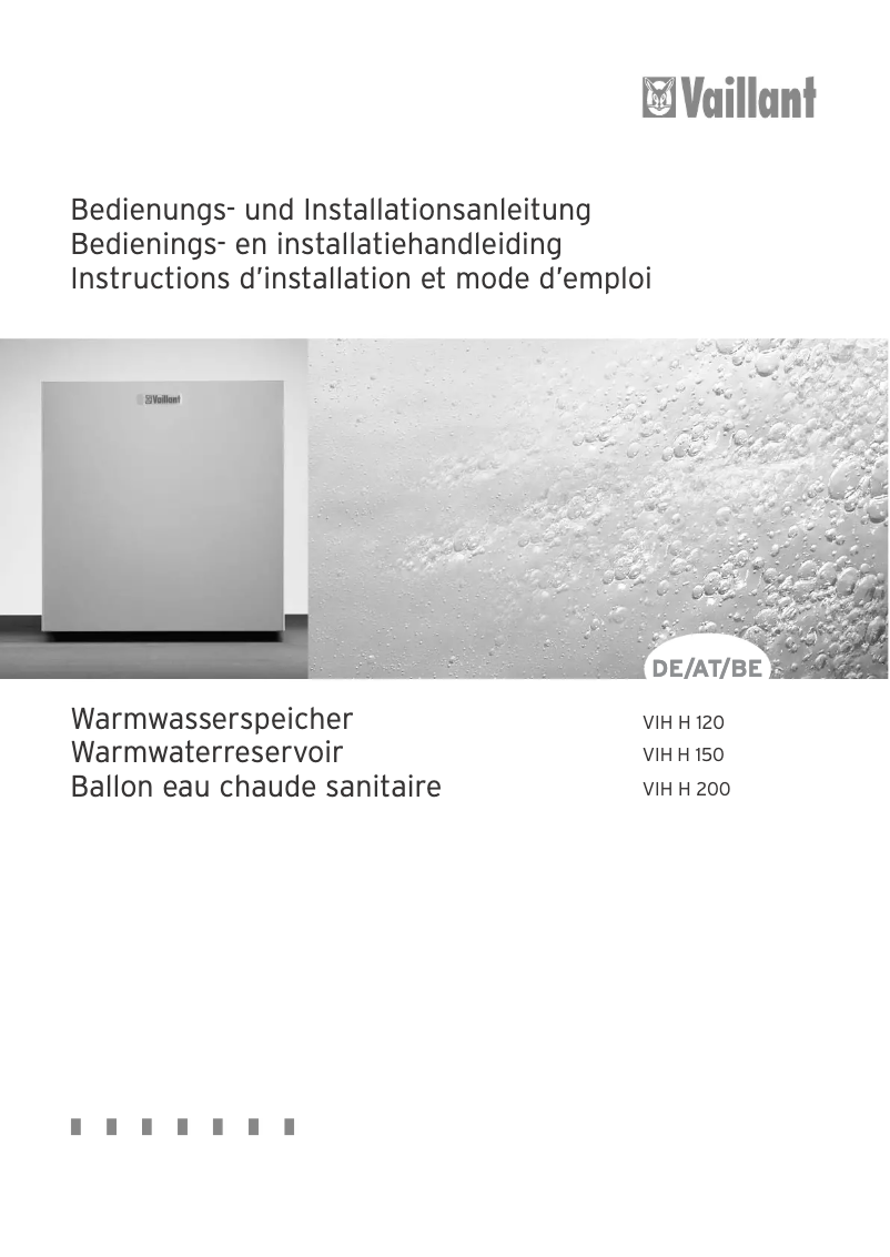 Page 1 de la notice Manuel utilisateur Vaillant VIH H 200