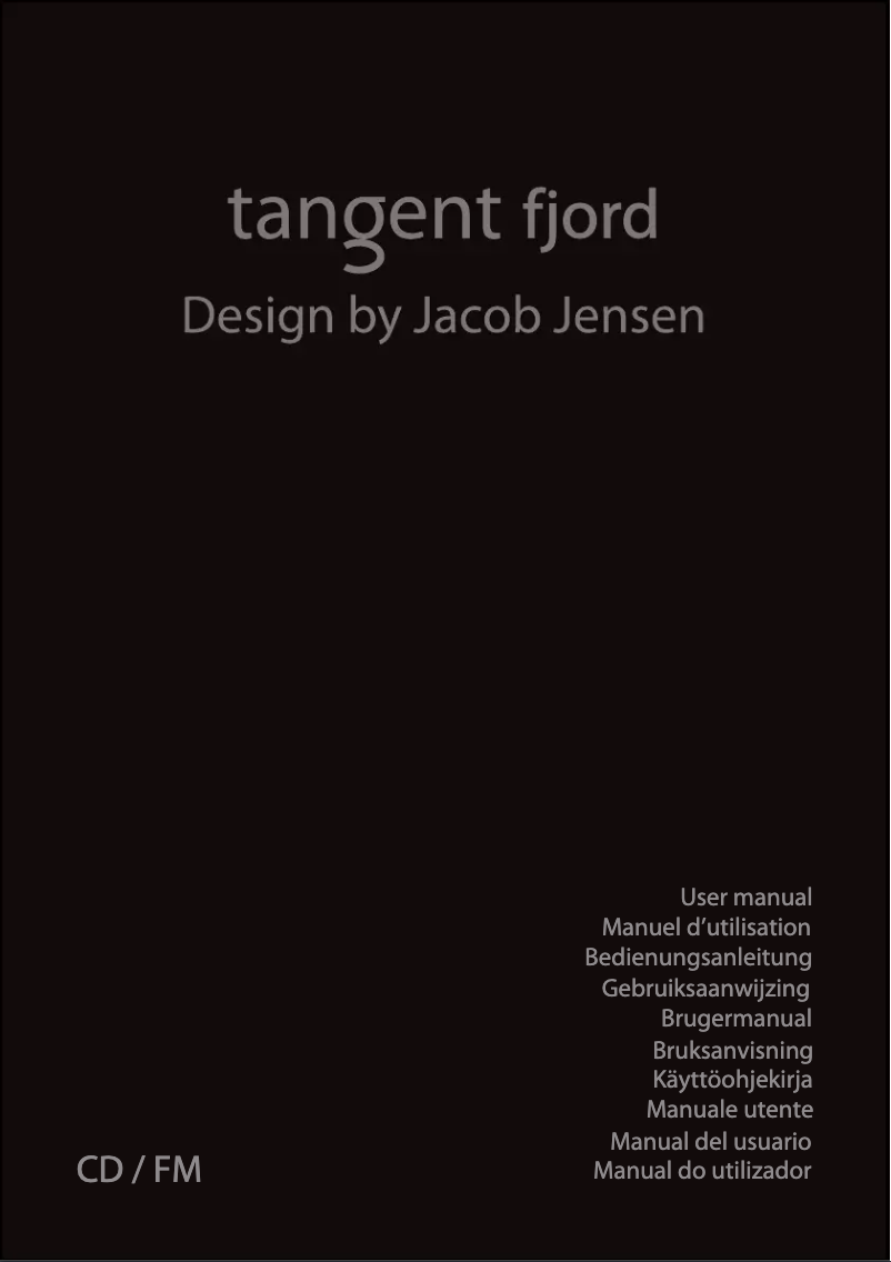 Página 1 del manual Manual de usuario Tangent Fjord CD/FM