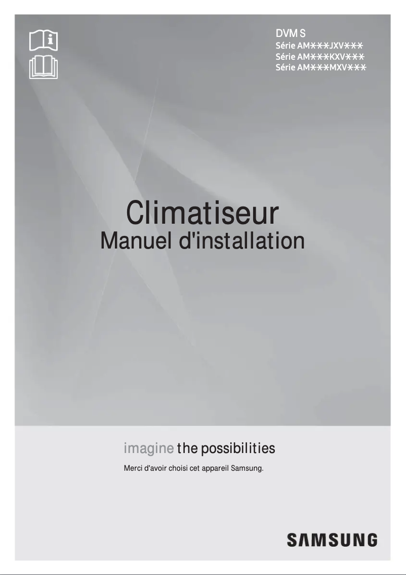 Page 1 de la notice Guide d'installation Samsung AM080JXVHGR