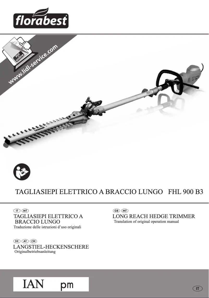 Page n°1 - Manuel utilisateur Florabest IAN 89308