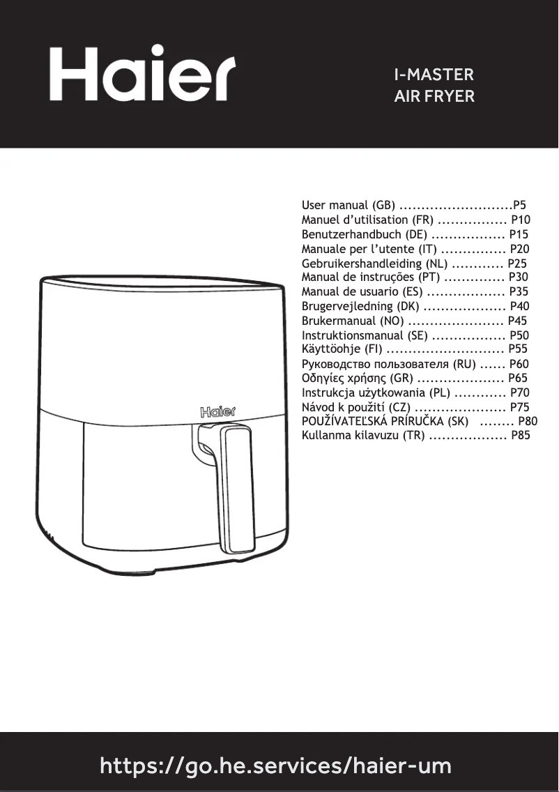 Página 1 del manual Manual de usuario Haier HAF5P 011