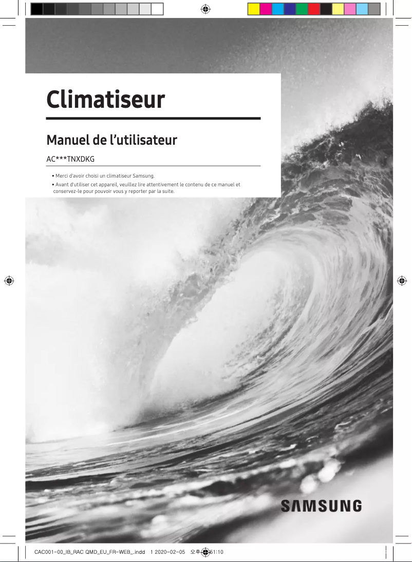 Página 1 del manual Manual de usuario Samsung AC052TNXDKG