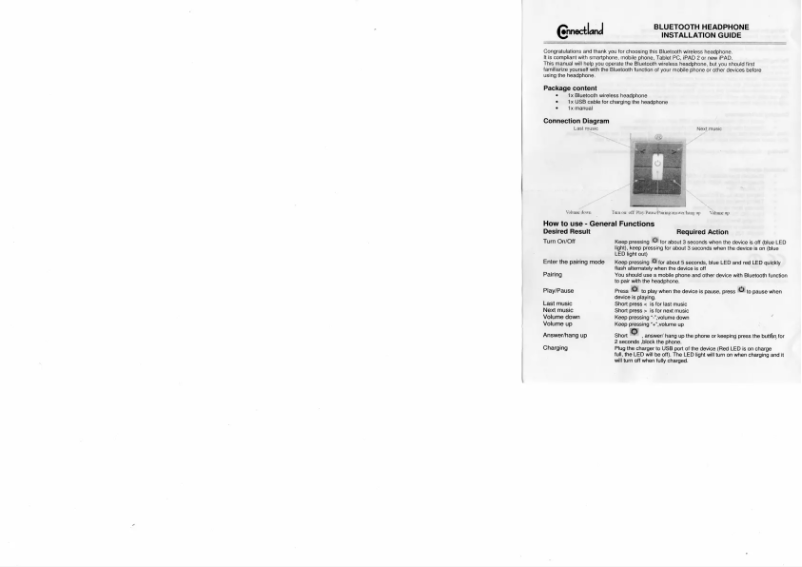 Image de la première page du manuel de l'appareil CL-AUD23030