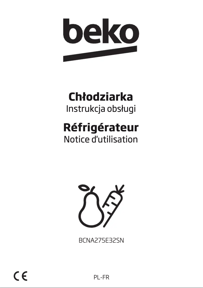 Página 1 del manual Manual de usuario Beko BCNA275E32SN