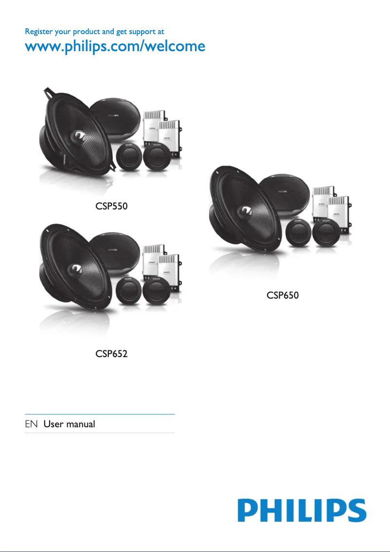 Page n°1 - Manuel utilisateur Philips CSP652