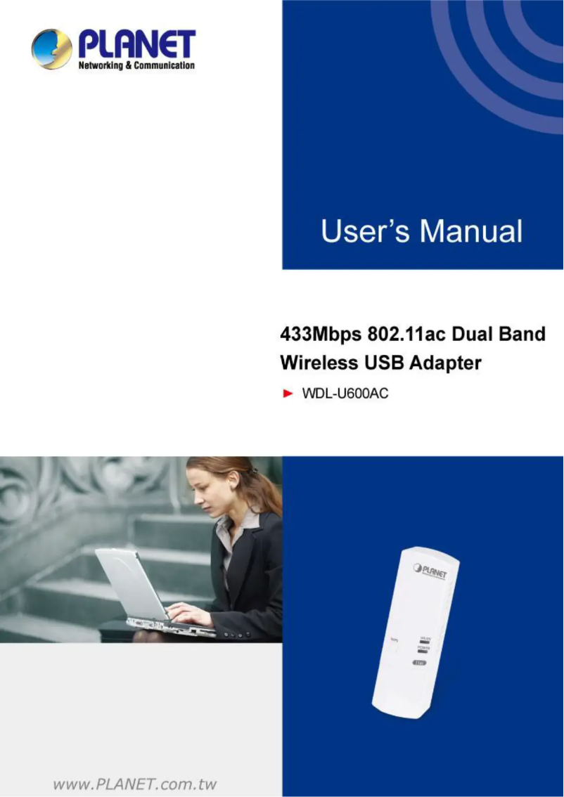 Image de la première page du manuel de l'appareil WDL-U600AC