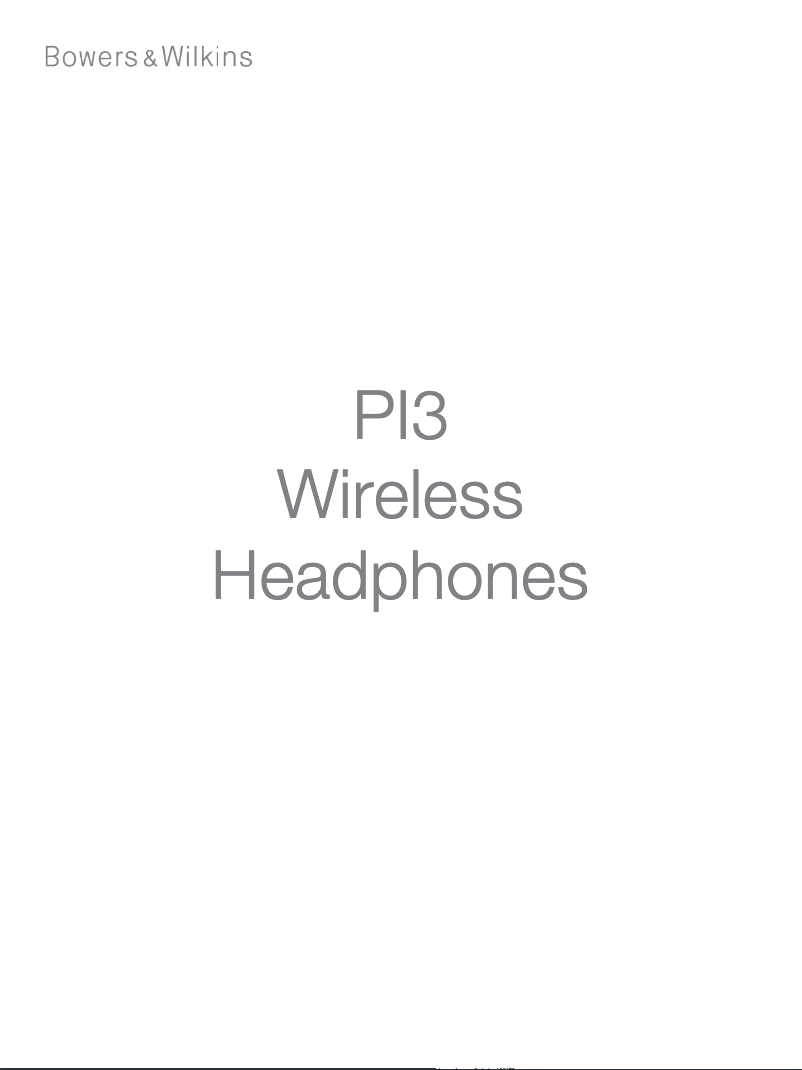 Page 1 de la notice Manuel utilisateur Bowers & Wilkins PI3