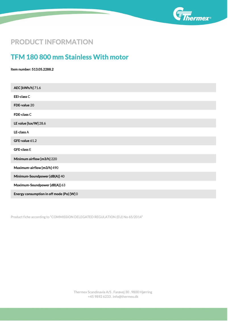 Image de la première page du manuel de l'appareil TFM 160