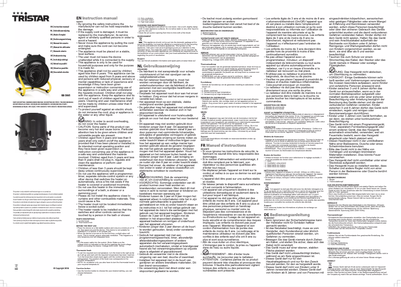 Página 1 del manual Manual de usuario TriStar KA-5061
